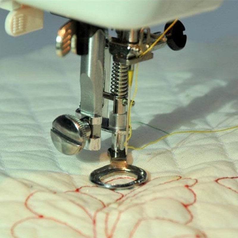 YEQIN Large Metal Darning/Free Motion Sewing Machine Presser Foot #4021L- Fits All Low Shank Singer, Brother, Babylock, Euro-Pro, Kenmore, Janome, Juki, White, New Home, Simplicity, Elna and More! - Image 2